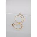 Pendientes oro amarillo 18kt sintesis redonda