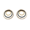 Pendientes Psicodelia Oro 18kt y Plata de 925