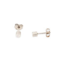 Pendientes Basic Plata cilindro 4mm