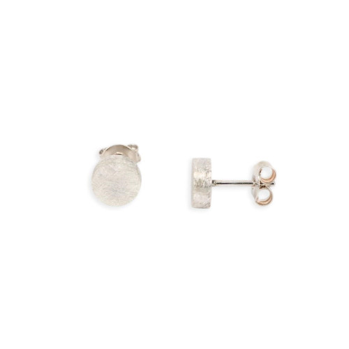 Pendientes Basic Plata cilindro 4mm