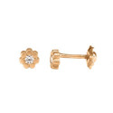 Pendientes bb Petals Oro 18kt, 2bri 0,033 ct G/VS