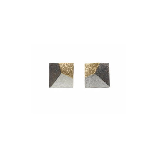 Pendientes Trillant Oro de 18Kt y Plata de 925