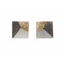 Pendientes Trillant Oro de 18Kt y Plata de 925