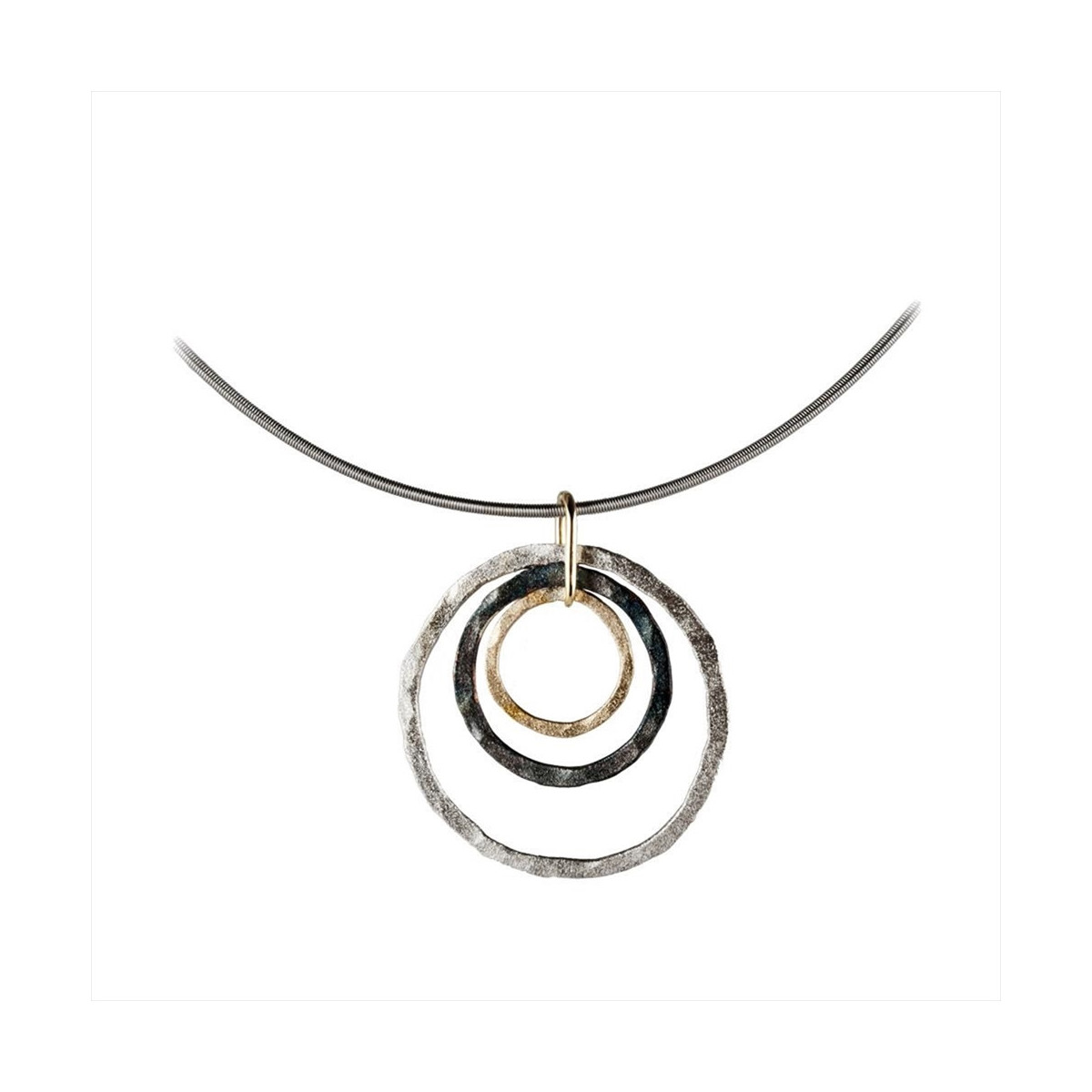 Colgante Psicodelia Oro 18kt i Plata de 925