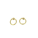 Pendientes Sombras Mínimos Oro de 18kt 2 diamante G/VS 0,033ct. G/VS